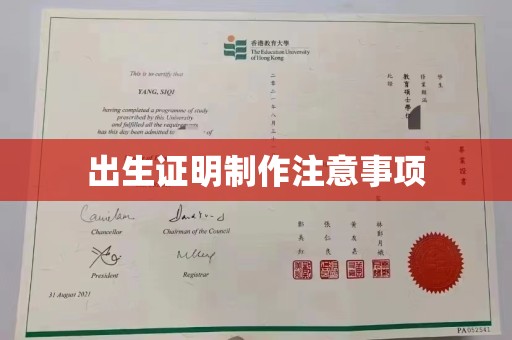 铜锣出生证明制作注意事项