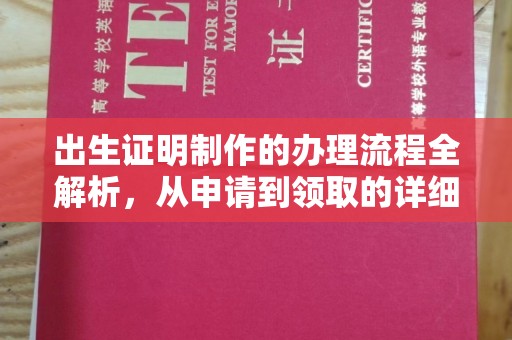 铜锣出生证明制作的办理流程全解析，从申请到领取的详细指南