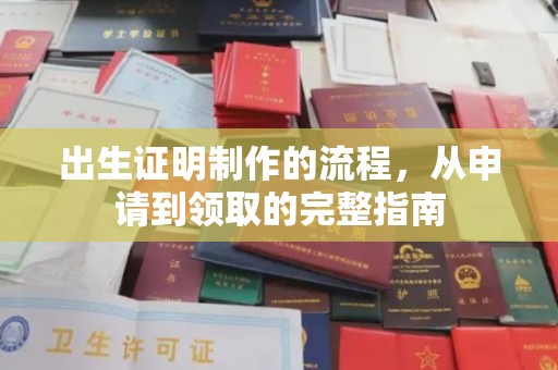 铜锣出生证明制作的流程，从申请到领取的完整指南