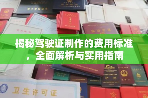 铜锣揭秘驾驶证制作的费用标准，全面解析与实用指南