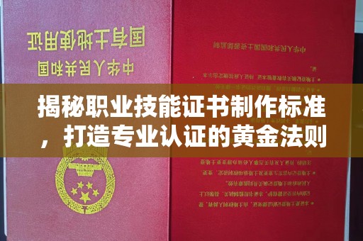 铜锣揭秘职业技能证书制作标准，打造专业认证的黄金法则